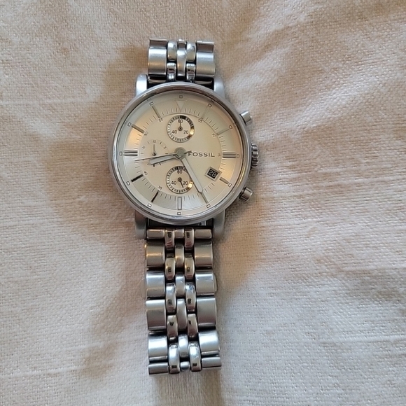 Fossil Women's ES-1793 Boyfriend Watch Chronograph - Picture 3 of 14